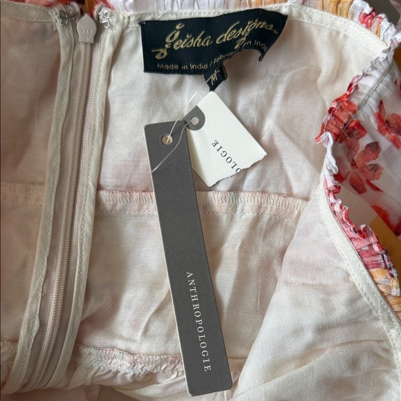 Anthropologie Red and Yellow Floral Maxi Dress - Picture 11 of 11